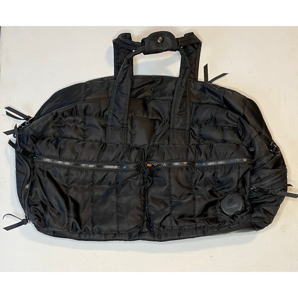 Pajar Black Quilted Duffel Bag